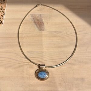 Turquoise and sterling silver necklace